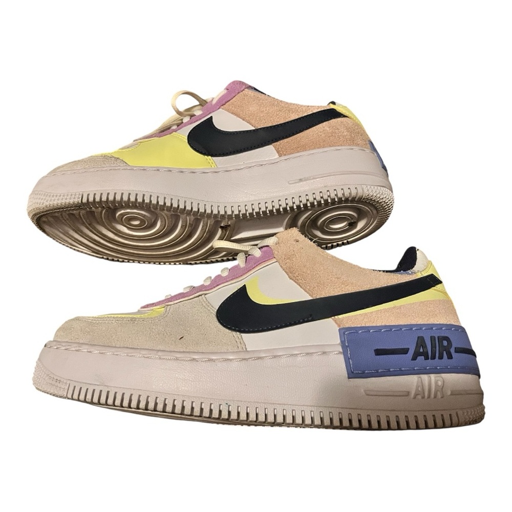Size 9 Wmns Air Force 1 Shadow 'Crimson Tint Volt'
